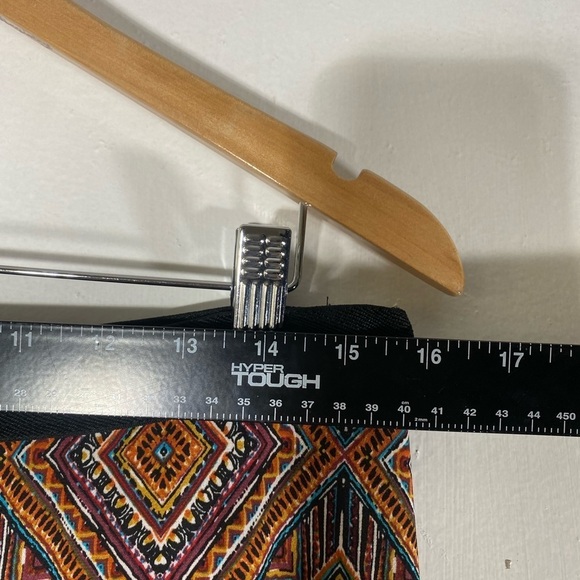 Bobeau Womens Pants Size Medium geometric stretch pull on Wide Leg fall autumn - Picture 9 of 10